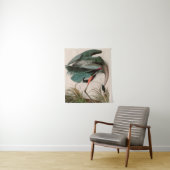 Great Blue Heron Birds of America Audubon Print Wandkleed (In situ)