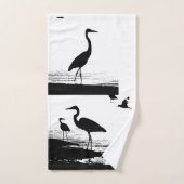 Great Blue Heron Birds Wildlife Bath Towel Set Bad Handdoek (Handdoek)