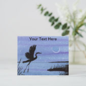 Great Blue Heron Briefkaart (Staand voorkant)
