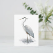 Great Blue Heron Briefkaart (Staand voorkant)