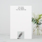 Great Blue Heron Briefpapier (Staand voorkant)
