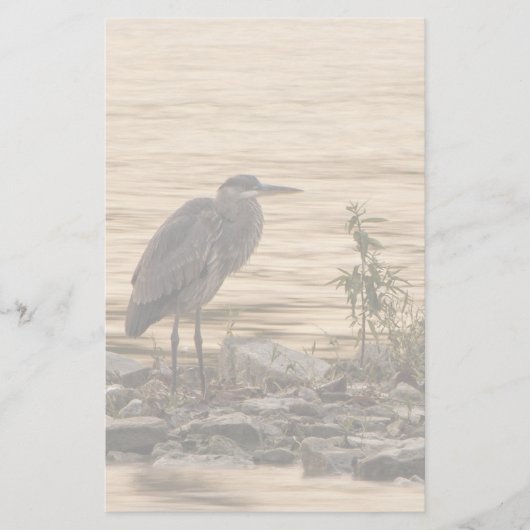 Great Blue Heron Briefpapier (Voorkant)