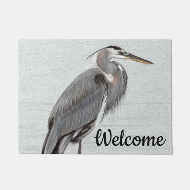 Great Blue Heron Deurmat (Voorkant)
