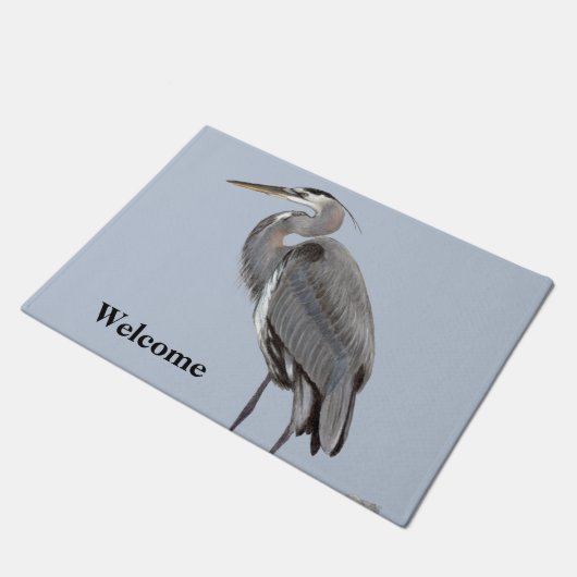 Great Blue Heron Deurmat (Schuin)