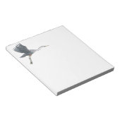 Great Blue Heron die het Notitieblok uitzet (Schuin)