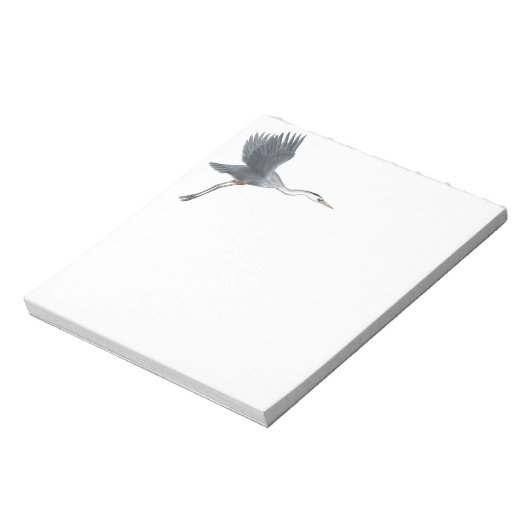 Great Blue Heron die het Notitieblok uitzet (Gedraaid)