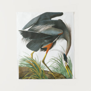 Great Blue Heron door John James Audubon Wandkleed
