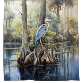Great Blue Heron Douchegordijn (Voorkant)