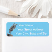 Great Blue Heron Etiket (Insitu)