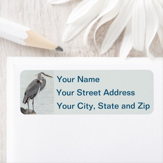 Great Blue Heron Etiket (Insitu)