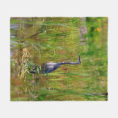Great Blue Heron Fleece Blanket (Voorkant (Horizontaal))