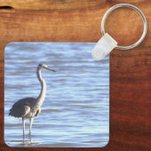 Great Blue Heron Foto Sleutelhanger (Achterkant)
