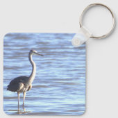 Great Blue Heron Foto Sleutelhanger (Achterkant)