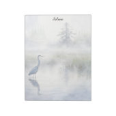 Great Blue Heron in a Salt Marsh Notepad Notitieblok (Gedraaid)