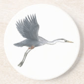 Great Blue Heron in Flight Sandstone Onderzetter (Voorkant)