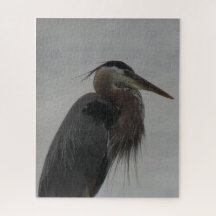 Great Blue Heron Jigzaag Puzzle