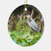Great Blue Heron Keramisch Ornament (Links)