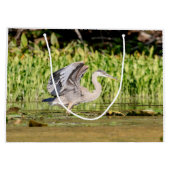 Great Blue Heron Large Cadeauzakje (Achterkant)