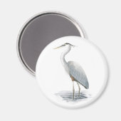 Great Blue Heron Magnet Magneet (Voorkant / Achterkant)