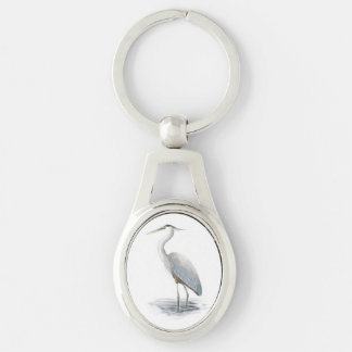 Great Blue Heron Metal Sleutelhanger
