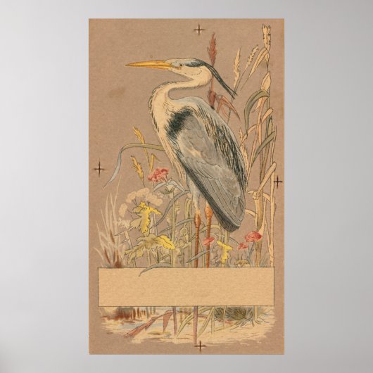 Great Blue Heron Poster (Voorkant)