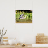 Great Blue Heron Poster (Keuken)