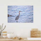 Great Blue Heron Poster (Keuken)