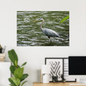 Great Blue Heron Poster (Thuiskantoor)