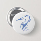 Great Blue Heron Ronde Button 5,7 Cm (Voorkant /achterkant)