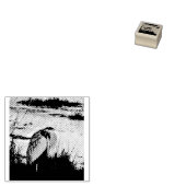 Great Blue Heron Rubberstempel (Gestempeld)