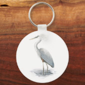 Great Blue Heron Sleutelhanger (Voorkant)