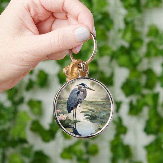 Great Blue Heron Sleutelhanger (Hand)