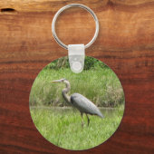 Great Blue Heron Sleutelhanger (Voorkant)