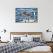 Great Blue Heron Sluiten Canvas Afdruk (Insitu (Slaapkamer))