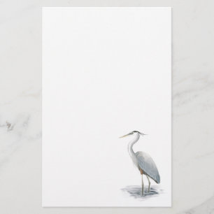 Great Blue Heron Stationery Briefpapier