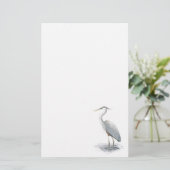 Great Blue Heron Stationery Briefpapier (Staand voorkant)