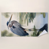 Great Blue Heron Strandlaken (Voorkant)