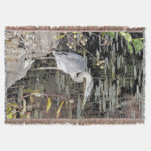 Great Blue Heron Tapestry Style Deken (Voorkant)