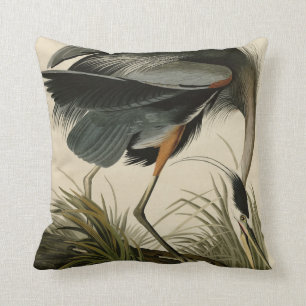 Great Blue Heron uit Audubon's Birds of America Kussen