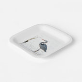 Great Blue Heron - wading Papieren Bordje (Gebogen)