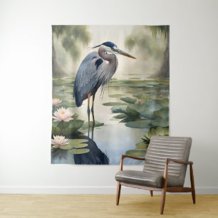 Great Blue Heron Wandkleed