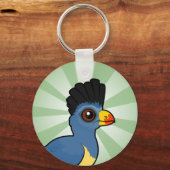 Great Blue Turaco Sleutelhanger (Voorkant)