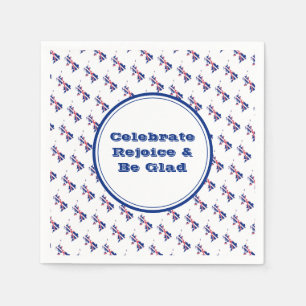 GREAT BRITAIN UK Personalized Celebrate Rejoice Servet