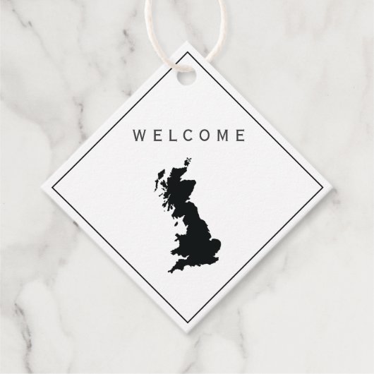 Great Britain Wedding Welcome Bag Gift Label, Vere Bedankjes Labels (Voorkant)