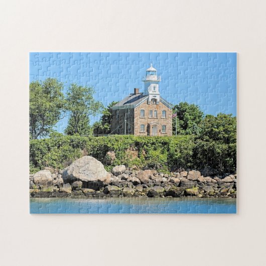 Great Captain Island Lighthouse Connecticut Puzzle Legpuzzel (Horizontaal)