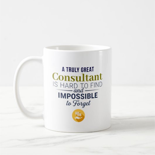 Great Consultant Personalized Name Gift Coffee Mug (Gauche)