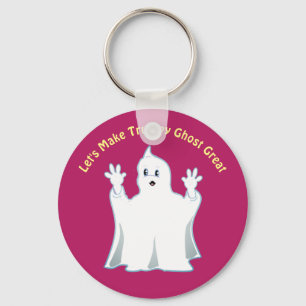 Great Cute Trumpy Ghost Sleutelhanger