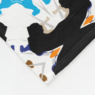 Great Dane abstract patroon Fleece Deken
