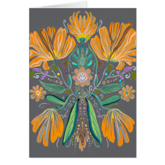Great Dane abstracte bloem uitnodiging 