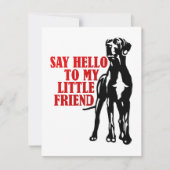 Great Dane amusant enfants fêtes Invitations (Devant)